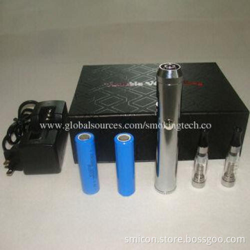 Lavatubes with Variable Voltage from 3-6V, Stainless Steel/Black Color